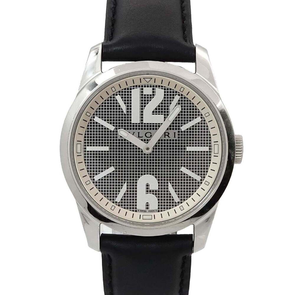 Bulgari BVLGARI Solotempo ST37S Men's Watch Black Quartz